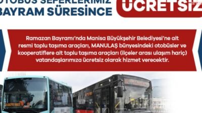 Manisa Büyükşehir Belediyesi ve MANULAŞ’a ait araçlar ile kooperatiflere ait