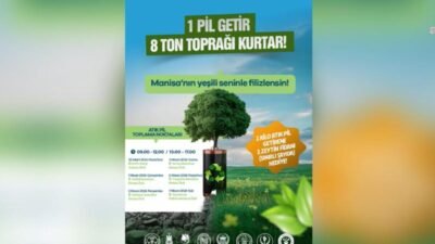 Manisa Büyükşehir Belediyesi, çevre bilincini artırmak ve atık pillerin doğaya
