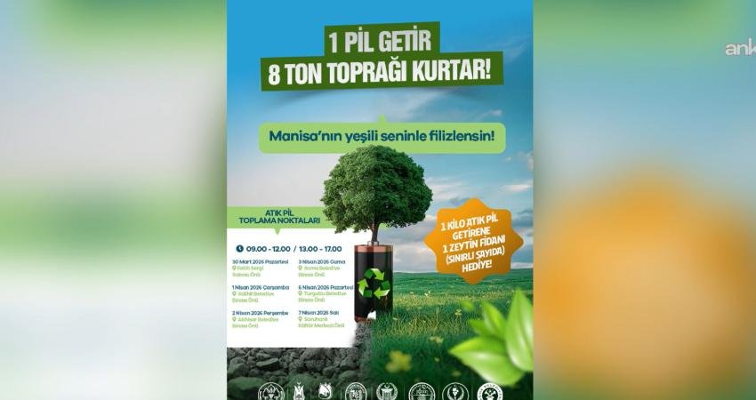 Manisa Büyükşehir Belediyesi, çevre bilincini artırmak ve atık pillerin doğaya