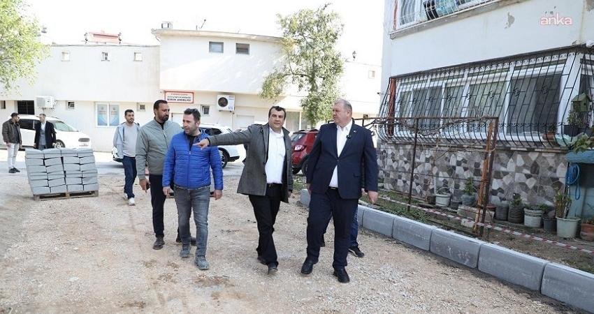 Menderes Belediye Başkanı İlkay Çiçek, ilçede yürütülen çalışmaları yerinde inceleyerek