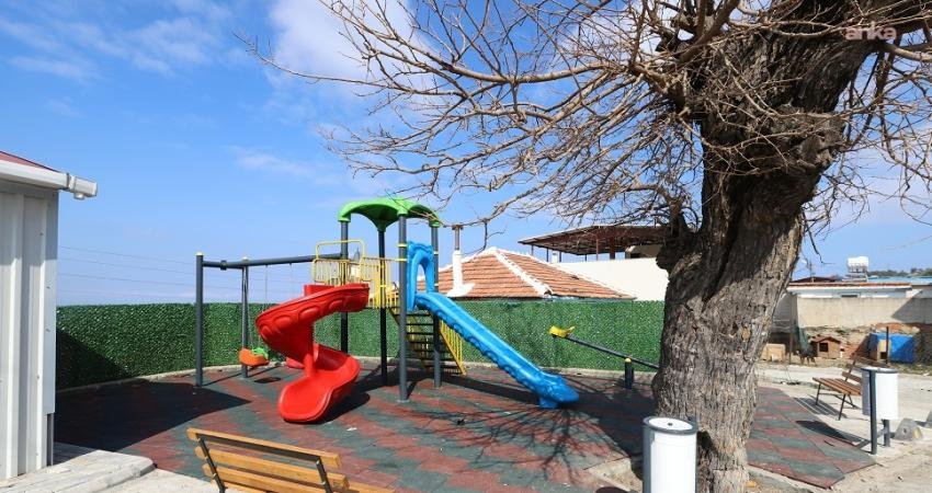 Eskiyen ve geçtiğimiz aylarda afetten etkilenen Menderes'teki Efemçukuru oyun parkı,