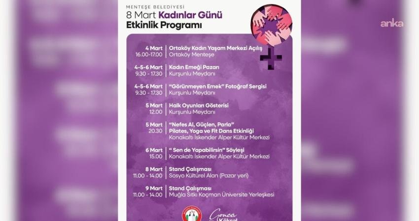 Menteşe Belediyesi, 8 Mart Dünya Emekçi Kadınlar Günü dolayısıyla ilçede