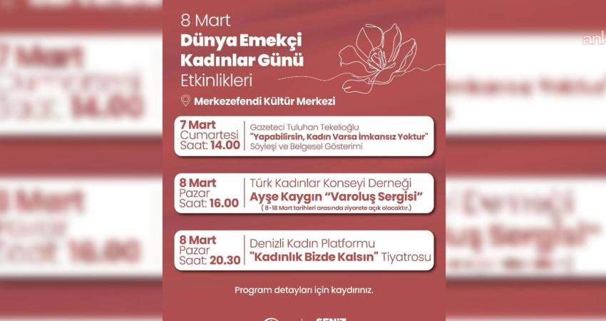 Merkezefendi Belediyesi, 8 Mart Dünya Emekçi Kadınlar Günü'nde düzenleyeceği etkinliklerle