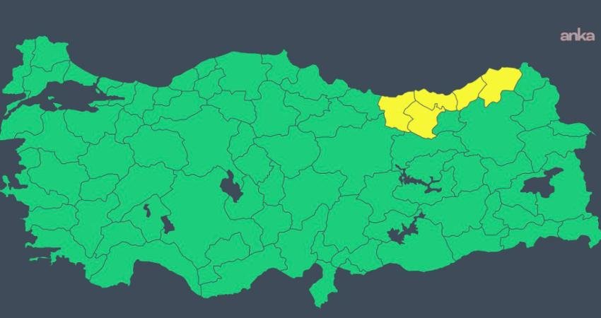 Meteoroloji’den Doğu Karadeniz için kuvvetli yağış uyarısı İçişleri Bakanlığı, 4 Mart Çarşamba günü Giresun, Trabzon, Rize ve