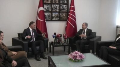 Siyasi partiler arası bayramlaşma ziyareti kapsamında MHP heyeti, CHP’yi ziyaret