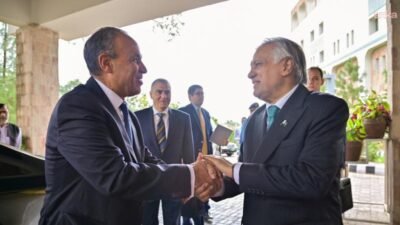 Mısır Dışişleri Bakanı Badr Abdelatty, Pakistan Dışişleri Bakanı Muhammad Ishaq