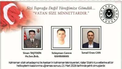 Milli Savunma Bakanlığı (MSB), Katar'da kaza kırıma uğrayan helikopterde hayatını