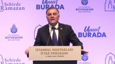 İBB Başkanvekili Nuri Aslan, iftar programında İstanbul’un muhtarlarıyla bir araya