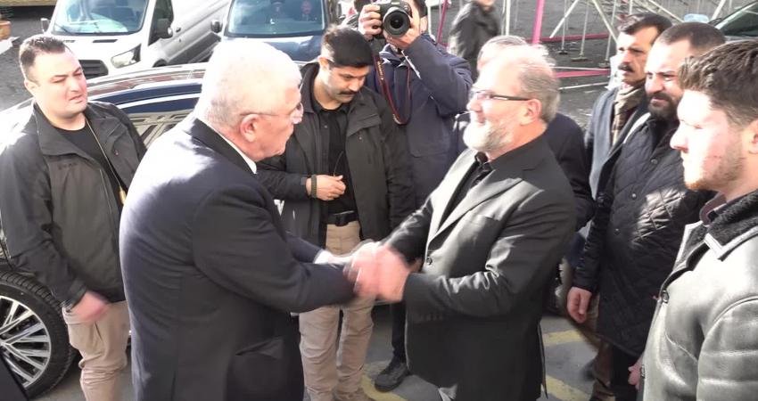 İYİ Parti Genel Başkanı Müsavat Dervişoğlu, Türkiye Caferileri lideri Selahattin