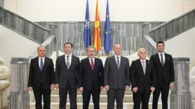 Büyük Birlik Partisi Genel Başkanı Mustafa Destici, Kuzey Makedonya temasları