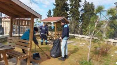 Ortahisar Belediyesi, ilkbaharın gelmesiyle birlikte ilçe genelindeki park, bahçe ve
