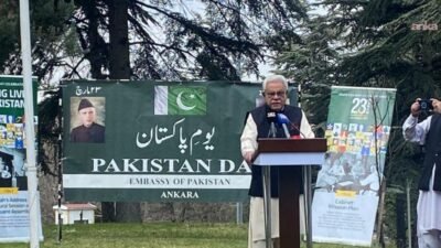 Pakistan'ın Ankara Büyükelçiliği’nde Pakistan Milli Günü dolayısıyla tören düzenlenid. Pakistan'ın