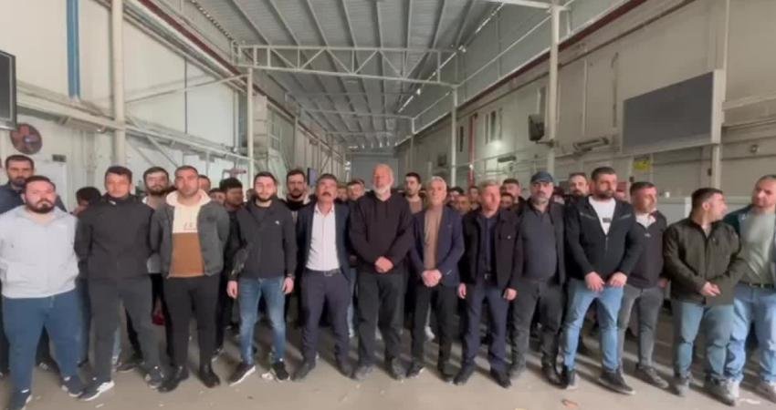 İzmir’in Kınık ilçesinde Polyak Madencilik’te çalışan işçilerin ödenmeyen alacakları için