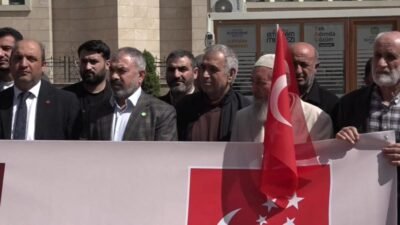 Saadet Partisi Malatya il teşkilatı, Cuma namazı çıkışı ABD ve