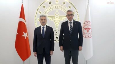 Sağlık Bakanı Kemal Memişoğlu, Danıştay Başkanı Zeki Yiğit'i Sağlık Bakanlığı'nda