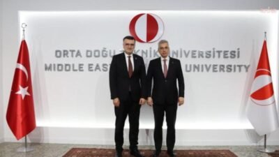 Sağlık Bakanı Kemal Memişoğlu, Orta Doğu Teknik Üniversitesi (ODTÜ) Rektörü Prof.