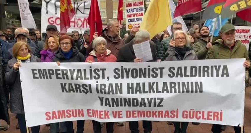 Samsun Emek ve Demokrasi Güçleri (EDG), ABD ve İsrail'in İran'a