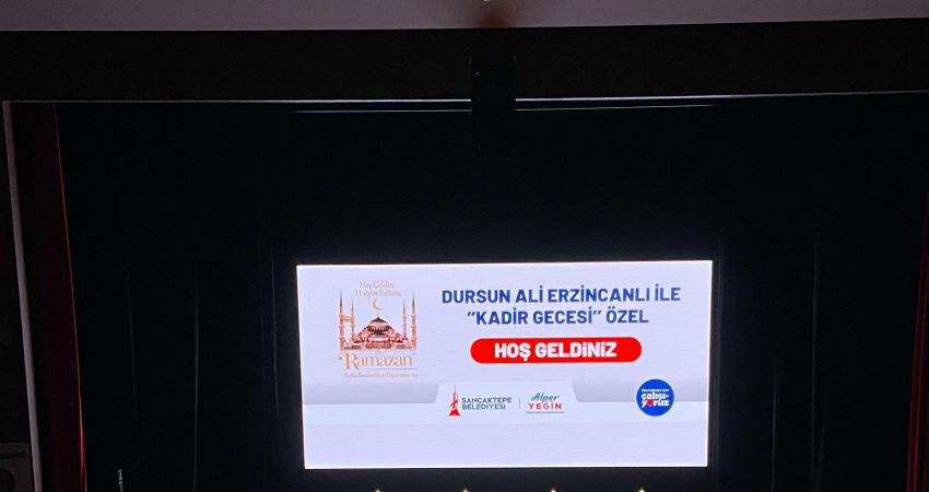 Sancaktepe Belediyesi tarafından düzenlenen Kadir Gecesi özel programı, binlerce vatandaşın
