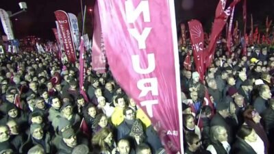 CHP’nin Cumhurbaşkanı adayı Ekrem İmamoğlu’nun gözaltına alınmasının birinci yıl dönümünde