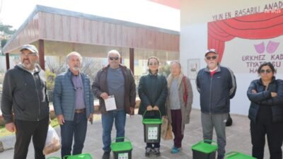 Seferihisar Belediyesi ile İzmir Büyükşehir Belediyesi iş birliğinde düzenlenen kompost