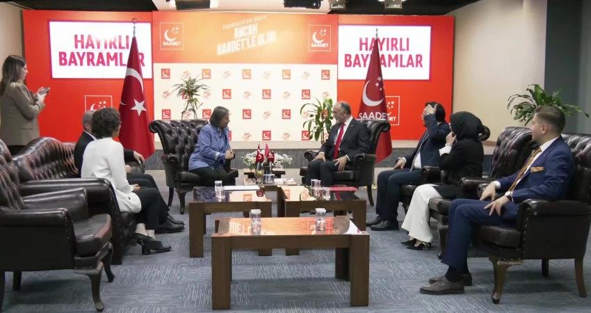 Ramazan Bayramı dolayısıyla gerçekleştirilen siyasi partiler arası bayramlaşma kapsamında DEM Parti