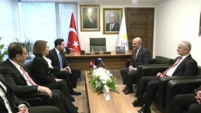 Ramazan Bayramı dolayısıyla Saadet Partisi ve Demokrat Parti heyeti, İYİ