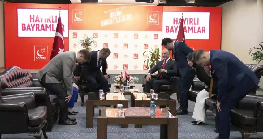 Siyasi partiler arası bayramlaşma… Saadet Partisi’ni, Anahtar Parti, Demokrat Parti, BBP ve İYİ Parti heyetleri ziyaret etti Ramazan Bayramı dolayısıyla, İYİ Parti, Anahtar Parti, Demokrat Parti ve