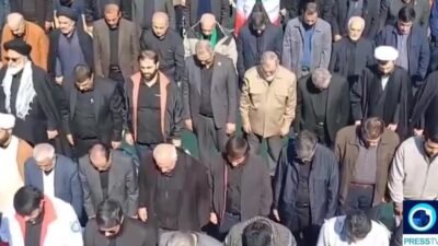 İran’ın başkenti Tahran’da, ABD ve İsrail’in hava saldırılarının ardından düzenlenen