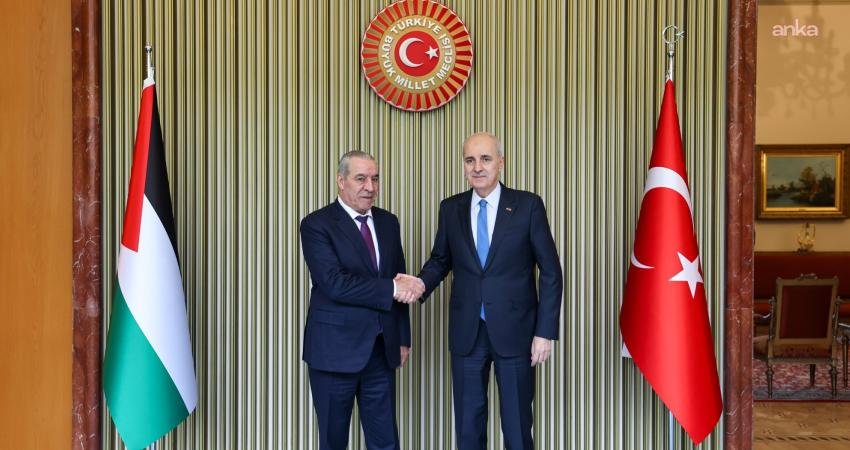 TBMM Başkanı Kurtulmuş, Filistinli heyetle TBMM’de bir araya geldi TBMM Başkanı Numan Kurtulmuş, Filistin Devlet Başkan Yardımcısı Hüseyin Şeyh