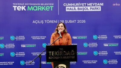 Tekirdağ Büyükşehir Belediyesi, Hayrabolu ilçesinde TEK Market ile Cumhuriyet Meydanı