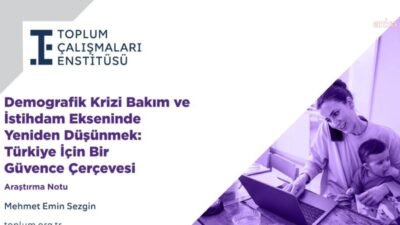 Toplum Çalışmaları Enstitüsü’nün Türkiye’nin demografik yapısına ilişkin yayımladığı araştırma notunda,