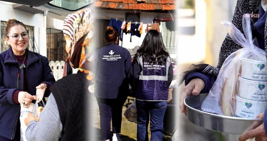 Torbalı Belediyesi, ihtiyaç sahibi vatandaşlara yönelik sıcak yemek hizmetini sürdürüyor.
