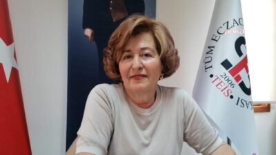 Tüm Eczacı İşverenler Sendikası Genel Başkanı Nurten Saydan, eczanelerin önünün