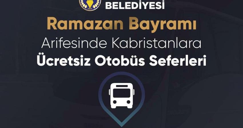 Turgutlu Belediyesi, Ramazan Bayramı dolayısıyla mezarlık ziyareti yapacak vatandaşlar için