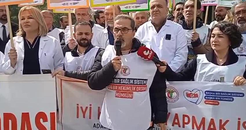 Türk Tabipleri Birliği ve tabip odalarının düzenlediği “Beyaz Yürüyüş” kapsamında