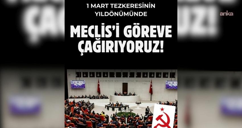 Türkiye Komünist Hareketi, ABD ve İsrail'in İran'a saldırısı.na ilişkin, "Meclis