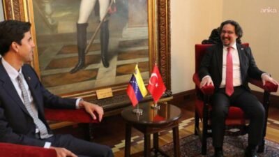 Türkiye'nin Karakas Büyükelçisi Aydan Karamanoğlu, Venezuela Dışişleri Bakan Yardımcısı Oliver