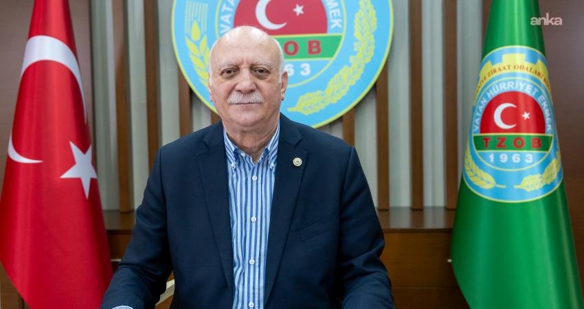 Türkiye Ziraat Odaları Birliği (TZOB) Genel Başkanı Şemsi Bayraktar, Şubat