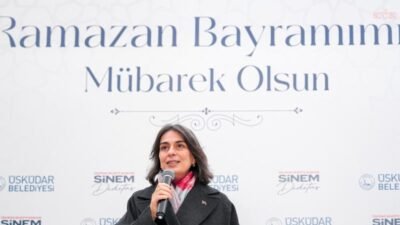 Üsküdar Belediye Başkanı Sinem Dedetaş, belediye personeliyle bayramlaştı. Dedetaş, "Ramazanın