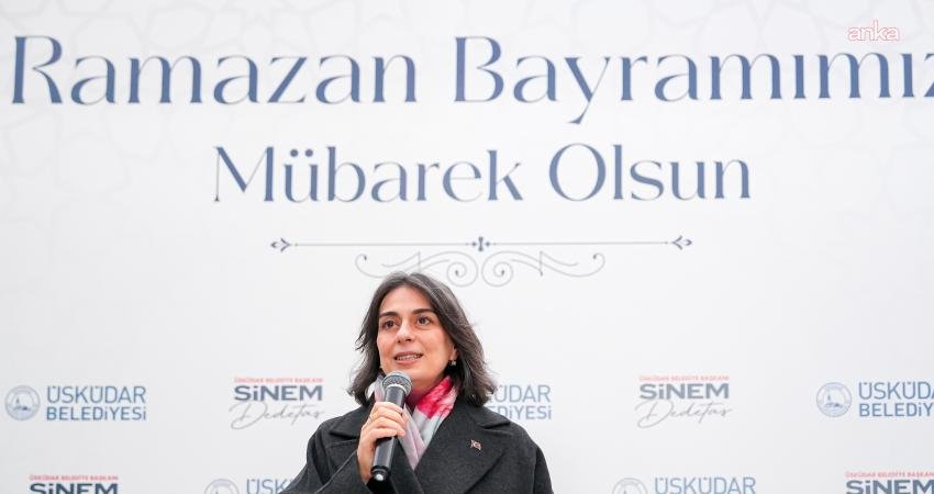 Üsküdar Belediye Başkanı Sinem Dedetaş, belediye personeliyle bayramlaştı. Dedetaş, "Ramazanın