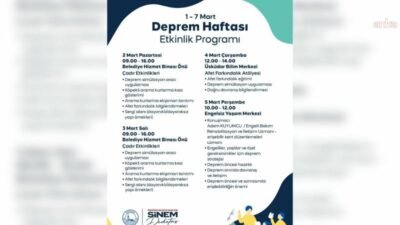 Üsküdar Belediyesi, 1–7 Mart Deprem Haftası’nda afetlere karşı toplumsal bilinci