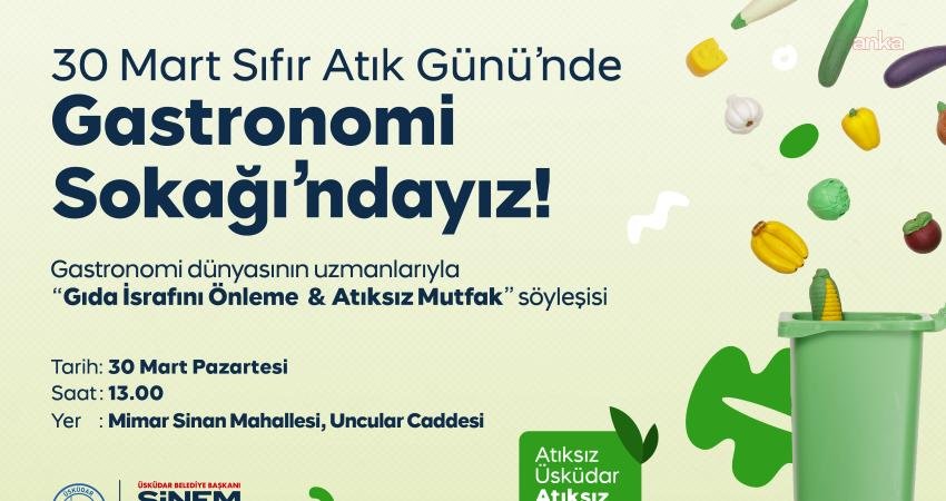 Üsküdar Belediyesi, 30 Mart Sıfır Atık Günü kapsamında gıda israfına