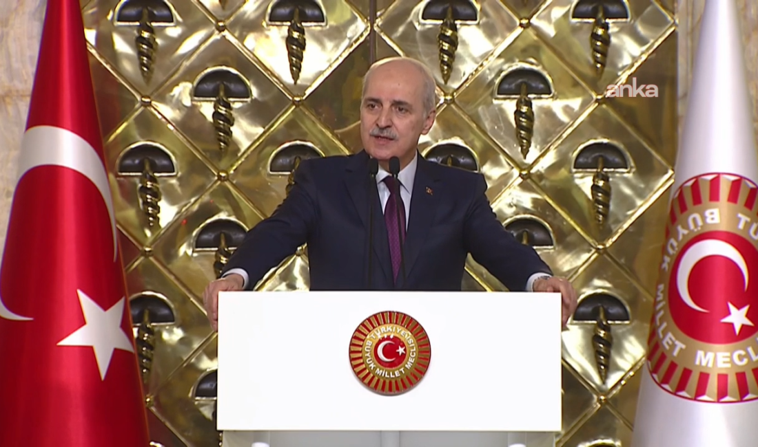 TBMM Başkanı Numan Kurtulmuş: Türkiye’de artık kıyamete kadar silahlar susacak, sadece kardeşlik dili konuşacaktır TBMM Başkanı Numan Kurtulmuş, Cumhurbaşkanı Erdoğan'ın katılımıyla milletvekillerine iftar verdi.