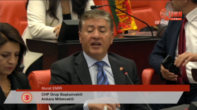 CHP’li Emir: “Savaş koşullarında alınması gereken acil önlemler var, benzin ve motorinin ÖTV’sindeki KDV kalıcı olarak kaldırılmalıdır” TBMM Genel Kurulu'nda konuşan CHP Grup Başkanvekili Murat Emir, savaş koşullarında acil