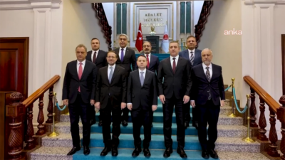 Adalet Bakanı Akın Gürlek, Türkiye Barolar Birliği Başkanı Erinç Sağkan