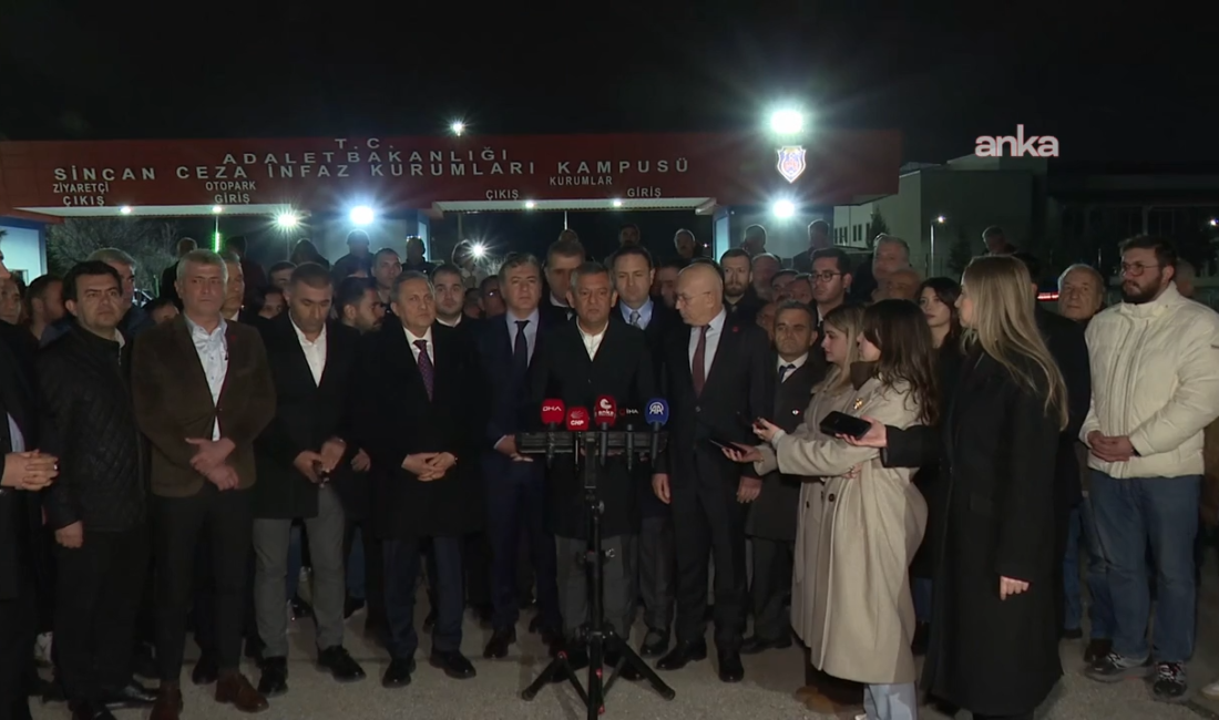 CHP Genel Başkanı Özgür Özel, Sincan Cezaevi'nde tutuklu bulunan Bolu Belediye