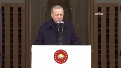 Cumhurbaşkanı Recep Tayyip Erdoğan, Ahlatlıbel'de Hacı İbrahim Demir Camisi'nin açılış