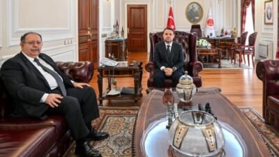 Adalet Bakanı Akın Gürlek, Yüksek Seçim Kurulu Başkanı Ahmet Yener’i