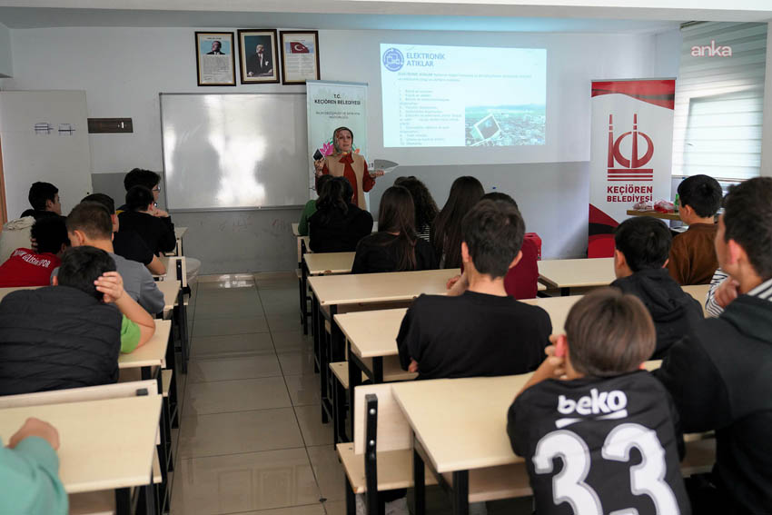 Keçiören Belediyesi tarafından çevre bilincini artırmak amacıyla yürütülen eğitim çalışmaları
