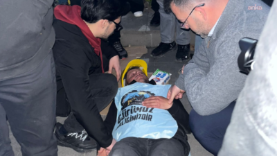 Doruk Madencilik işçilerinin Ankara'da başlattıkları açlık grevinin 5. gününde, bir madenci